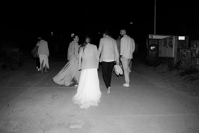 Abendstimmung bei einer Hochzeit am Meer in Holland, Teil eines mehrtägigen Wedding Weekends in Holland