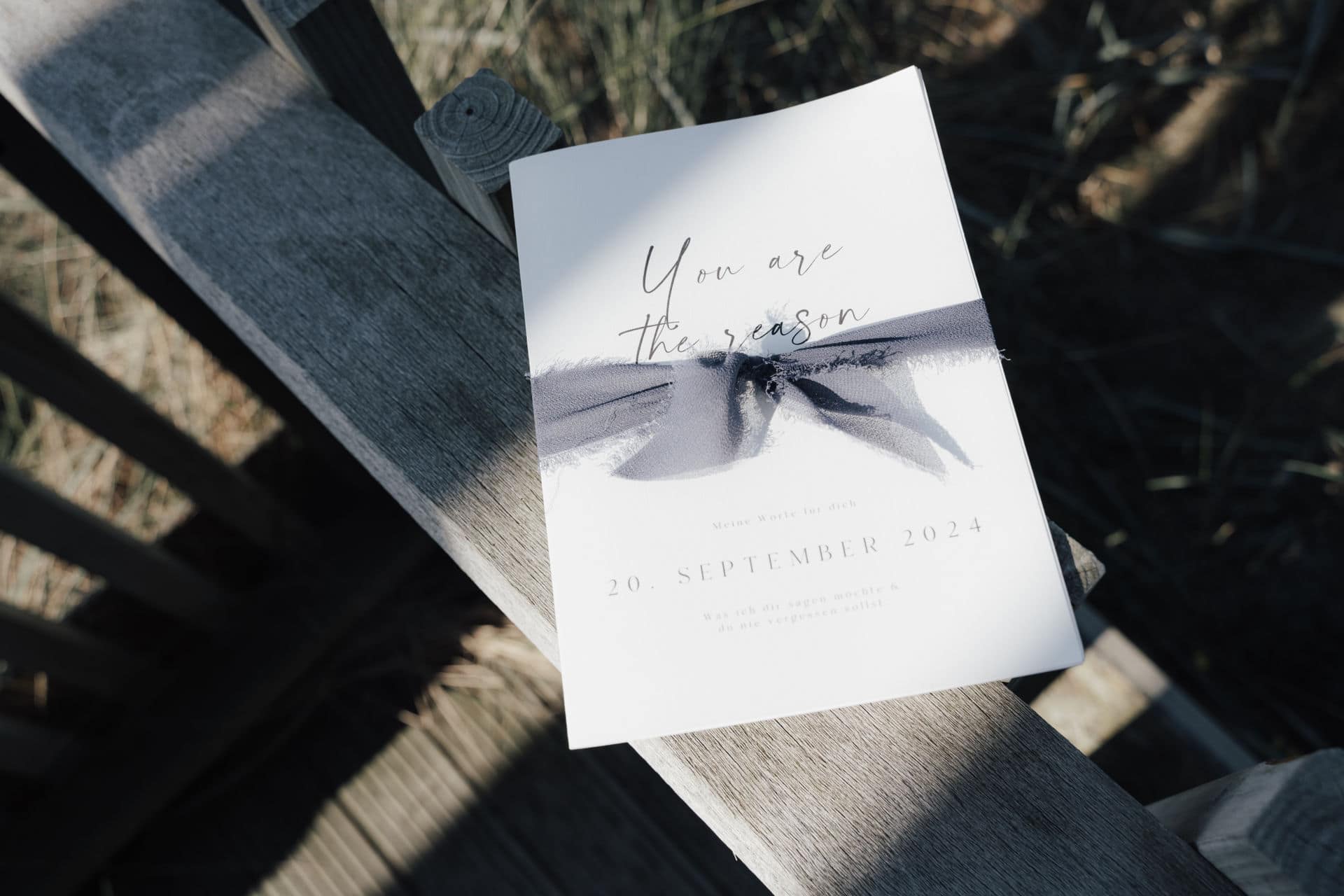 Papeterie-Detail einer Hochzeit mit professioneller Weddingplanner-Begleitung